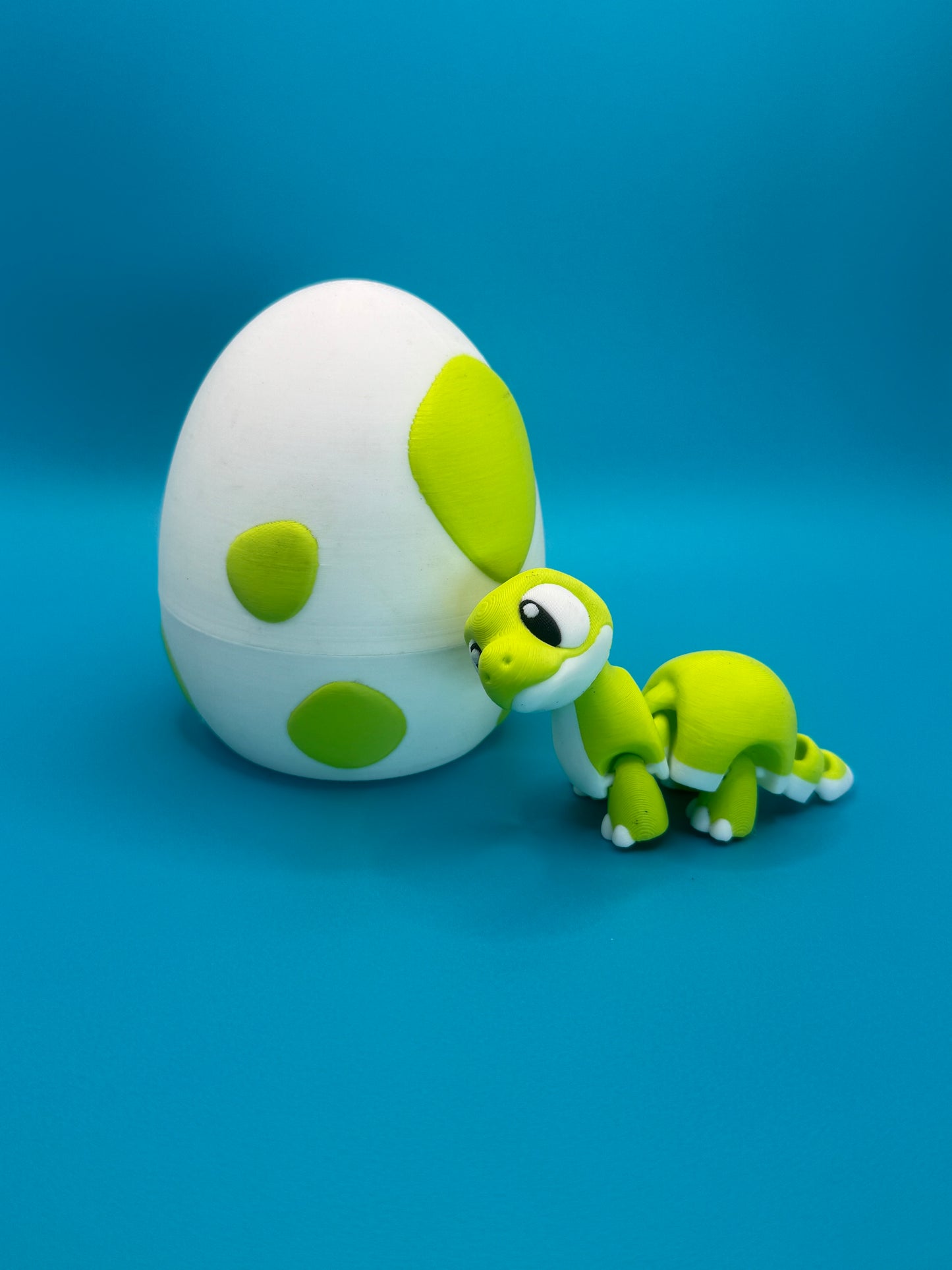 Green Baby Brachiosaurus with With Surprise Egg Case